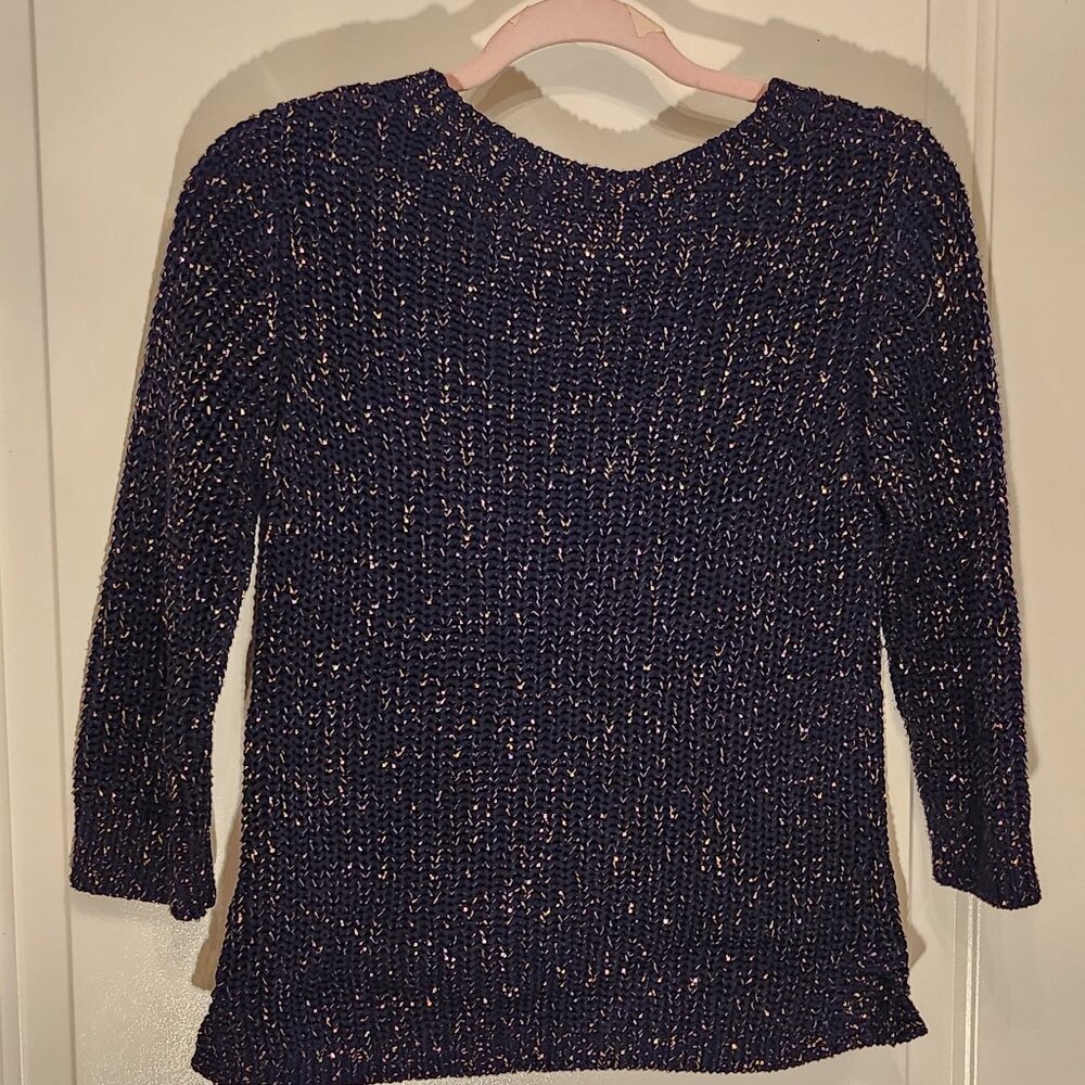 A.P.C. navy blue knit sweater